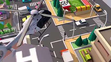 MG城市交通运输车辆运输城市建筑视频的预览图